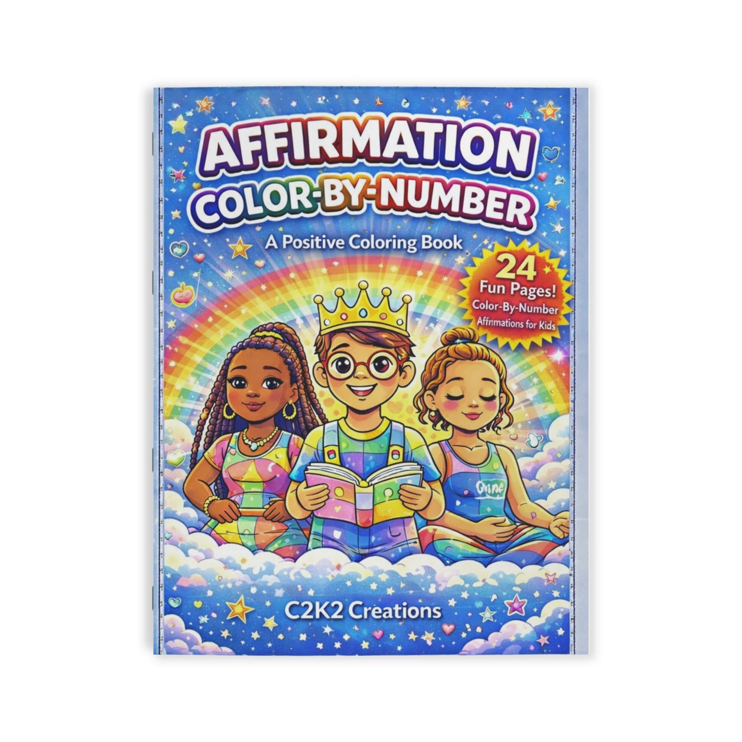 Relaxing Affirmations Color-By-Number Coloring Book