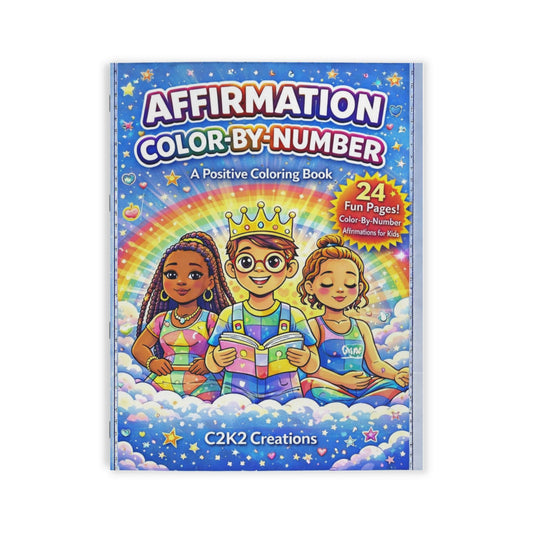 Relaxing Affirmations Color-By-Number Coloring Book