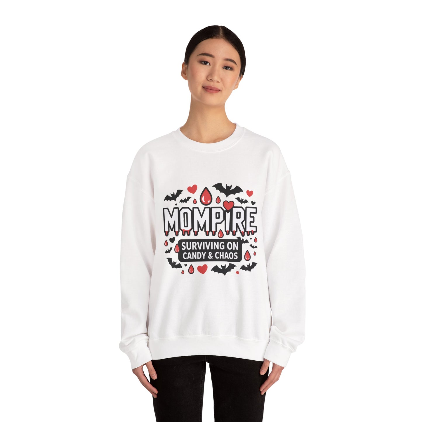 Mompire Sweatshirt, Cozy Crewneck, Halloween Apparel, Gift for Moms, Comfortable Fashion, Funny Mom Shirt
