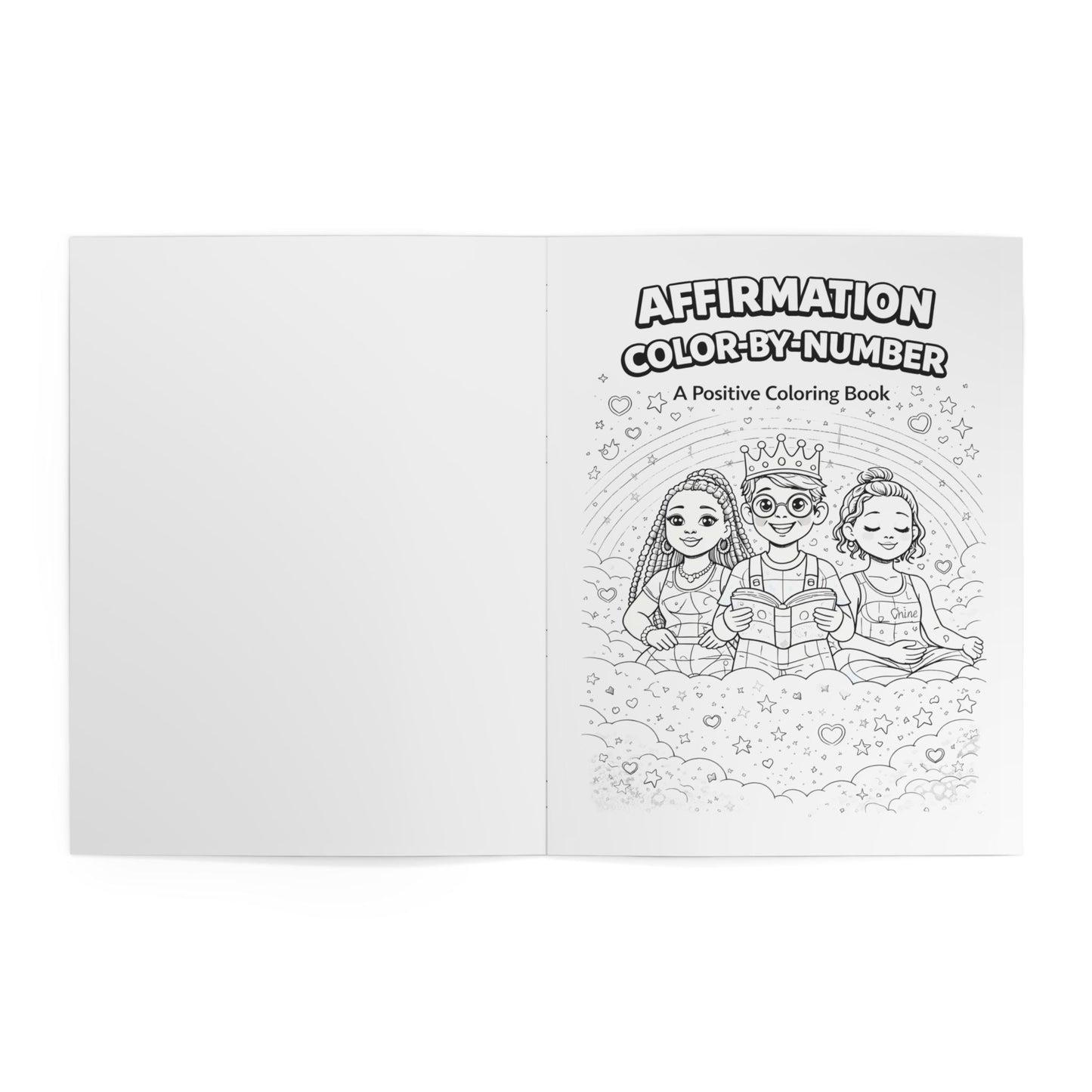 Relaxing Affirmations Color-By-Number Coloring Book