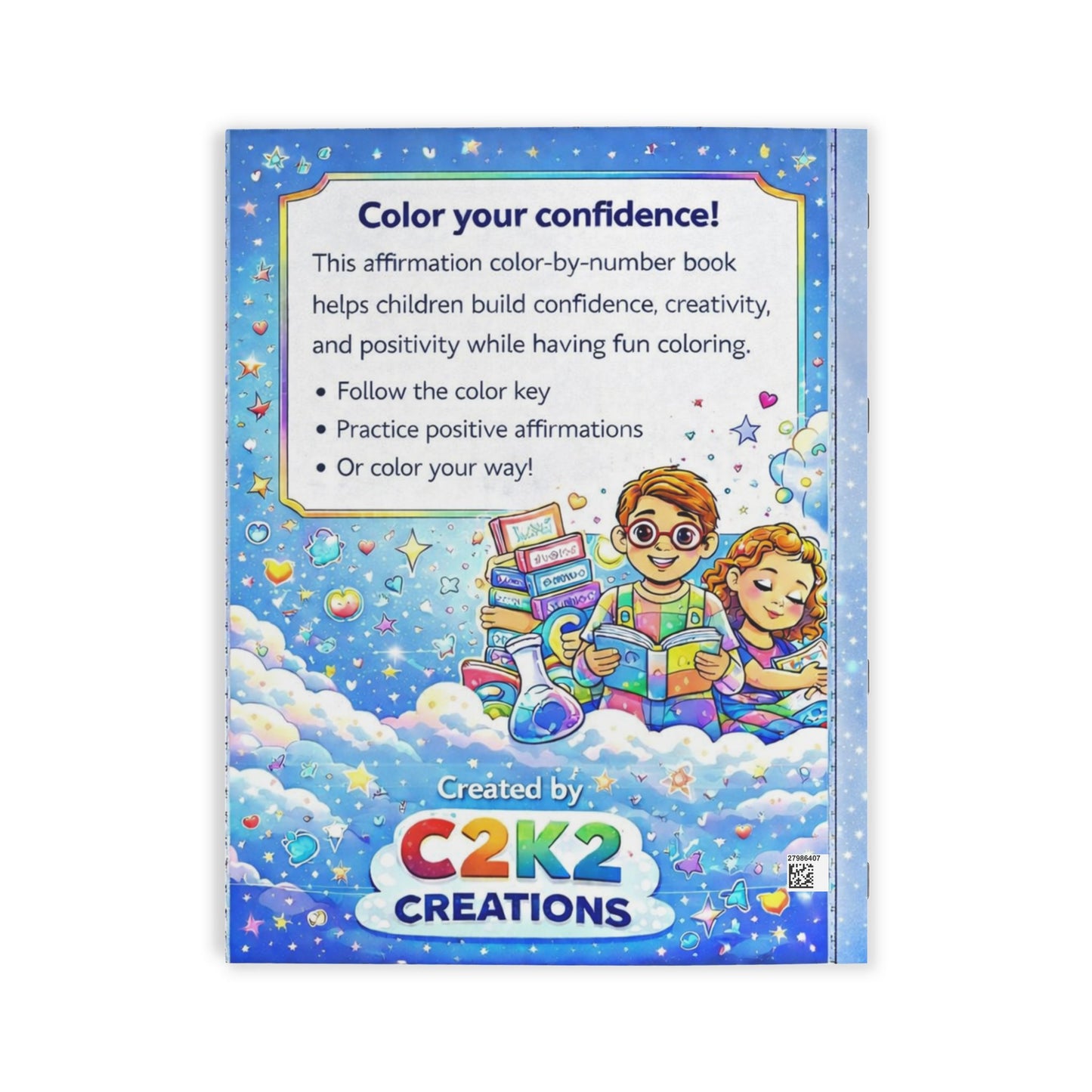 Relaxing Affirmations Color-By-Number Coloring Book